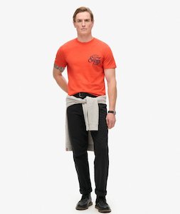 Copper Label Chest Graphic Tee - Denim Co Rust Orange