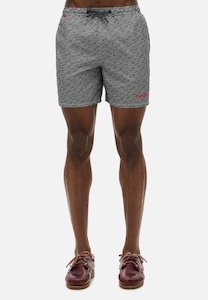 AOP 17 Swim Short - Black White
