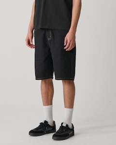EMB 5 Pocket Short - Black Wash