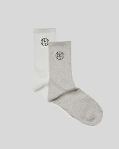 MSCH Sporty Icon Socks Key - White/Lgm