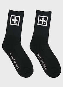 Cube Socks 2 Pack - Black/White
