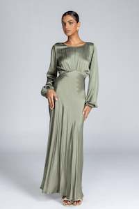 Silent Spark Dress - Martini Olive