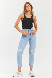 Dr Denim: Nora Destiny Jean - Blue Ripped