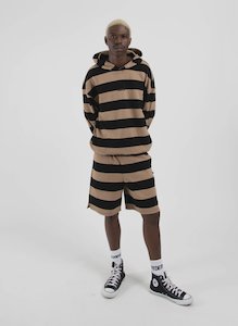 Mens Hoodies: Stripe Game Hood - Tiny