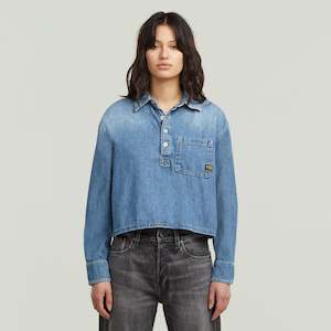 Boxy Day Shirt - Faded Isles Blue