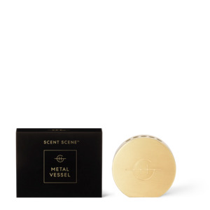 Homewares: Scent Scene Metal Vessel - Gold