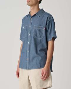 Mens Shirts: Union SS Work Shirt - Stripe