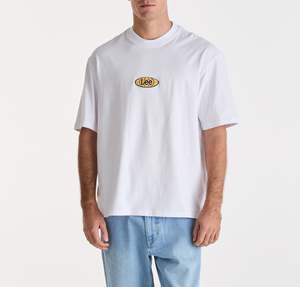 Mens T Shirts: Global Corp Baggy Tee - White
