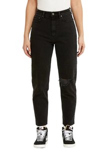 High Mom Onyx Destruct Jeans