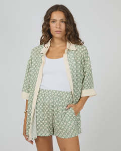 Silent Theory: Bonnie Contrast Shirt - Print