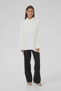 Shirts: Vilde Shirt - Bright White