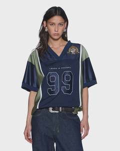 Womens Tops: Playoff SS Jersey - Navy