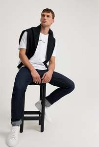 Australian Cotton Modern Logo T-Shirt - White