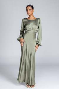 Silent Spark Dress - Martini Olive