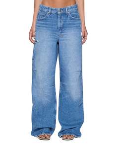 Womens Jeans: Ksuper Jean Liberty Blue Flag