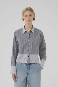 Beatrice Shirt in Tornado Stripe