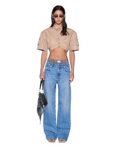 Barker Crop SS Shirt - Tan