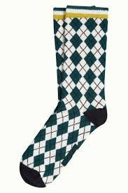 Accessories: Argyle Socks - Pine Green