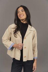 Womens Jackets: Dash Coat - Stone