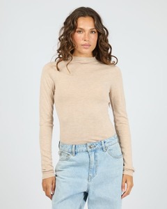 Womens Tops: Priya Layering Long Sleeve - Oat