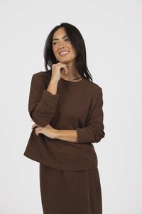 Wildfire L/S Tee - Chocolate