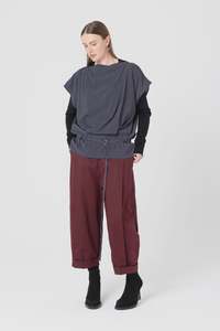 Womens Tops: Mirror Top - Ink Pinstripe