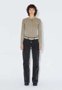 Womens Tops: Stella Rib - Washed Khaki