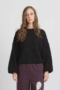 Federation: Honeycomb Knit - Black