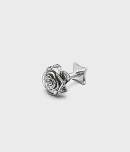 Rose Bud Flat Back Earring