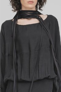 Womens: Strand Neck Piece - Black