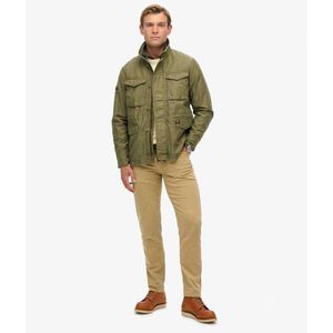 Mens: Collared M65 Jacket - Burnt Olive