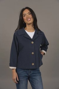 Womens Jackets: Dash Coat - Navy