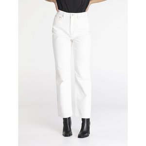 Womens Jeans: High Baggy Jean Organic White