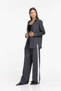 Eternity Pant - Grey Pinstripe
