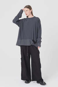 Womens Tops: Tangle Sweater - Ink Pinstripe