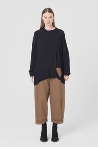 Womens Tops: Tangle Sweater - Black Sheer