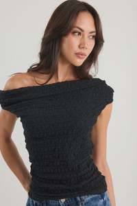 Womens Tops: Nightlife Black Lace Stretch Multi Fit Sleeveless Top - Black Lace