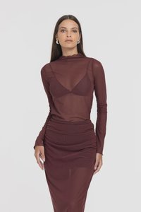 Womens Tops: A Little Bit More Top - Maroon