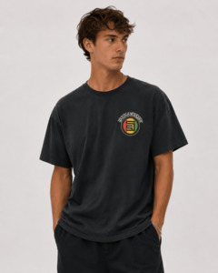 Mens: Quiet Dot T-Shirt - Overdye Black