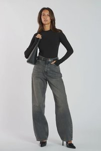 Donna High Relaxed Jean - Mid Grey Used