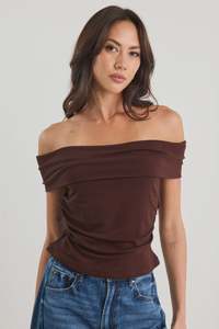 Nightlife Dark Chocolate Stretch Multi Fit Sleeveless Top