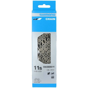Chains Cassettes: Shimano CN-E8000-11 e-Bike Specific Chain 11-Speed 138 Links