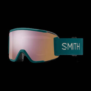 Snow Goggles: Smith Squad S - Malachite ChromaPop Everyday Rose Gold Mirror /Clear