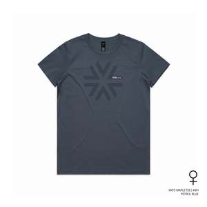Mtb Tires: Chill Explore T-Shirt Women's - Petrol Blue