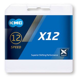 Chains Cassettes: KMC X12 12-Speed Chain - 126 Links