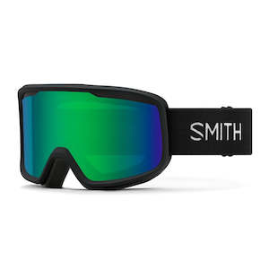 Snow Goggles: Smith Frontier - Black Green Sol-X Mirror