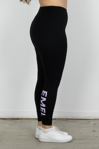 Womens Bottoms: NEO ACTIVEWEAR TIGHTS BLACK/PURPLE