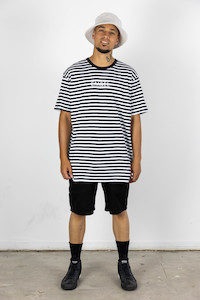BEN STRIPE TEE BLACK