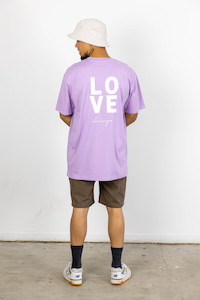 Mens T Shirt: DAKOTA TEE PURPLE