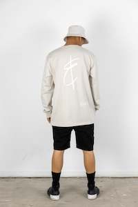 Mens Longsleeves: NEWPORT LONGSLEEVE TEE IVORY